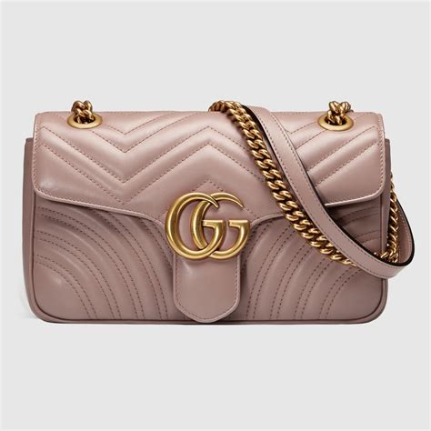 borsa gucci cipria|GUCCI: Borsa GG Marmont in pelle matelassé .